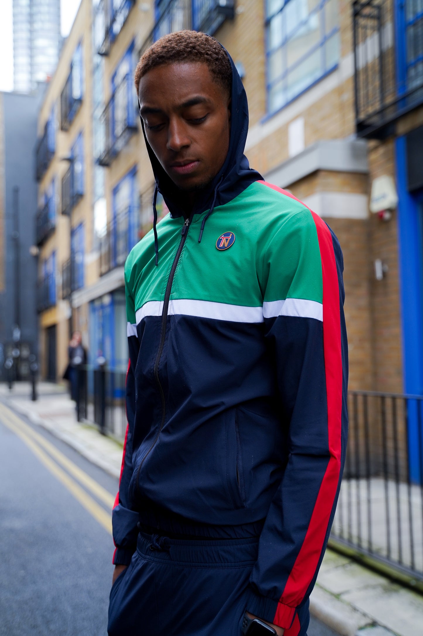 Montana Tracksuit - Navy / Amazon Green