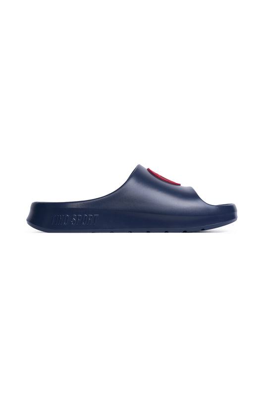 Breeze Sliders - Dark Navy / Red