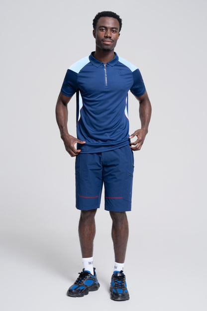 Solid Shorts Set Airy Blue