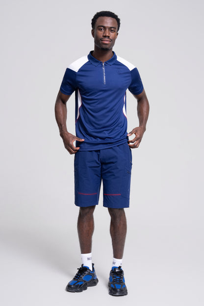 Solid Shorts Set Red