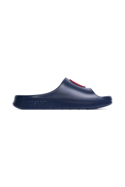 Breeze Sliders - Dark Navy / Red