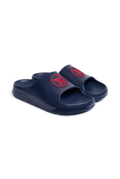 Breeze Sliders - Dark Navy / Red