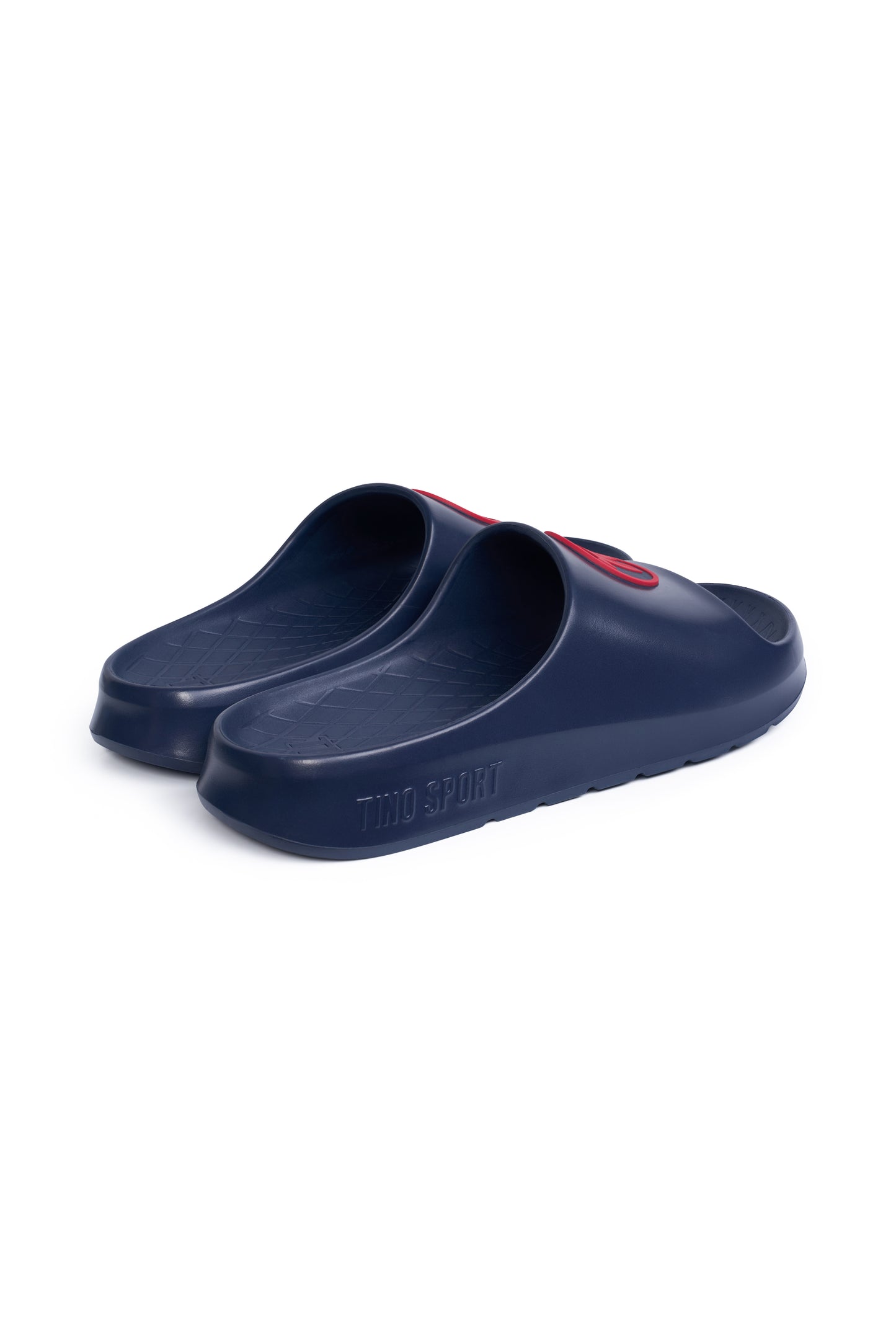 Breeze Sliders - Dark Navy / Red