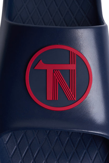 Breeze Sliders - Dark Navy / Red